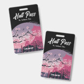 Dark Blossom Hall Pass Badge (Voor- en achterkant)