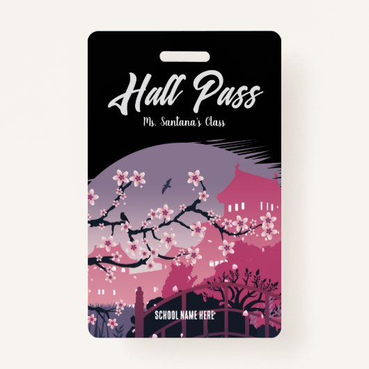 Dark Blossom Hall Pass Badge (Voorkant)