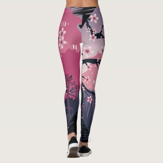 Dark Blossom Leggings (Achterkant)