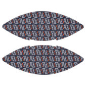 Dark Blue and Red Geometric Triangles Pattern American Football (Panelen)