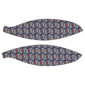 Dark Blue and Red Geometric Triangles Pattern Basketbal (Panelen)