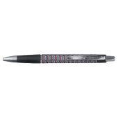 Dark Blue and Red Geometric Triangles Pattern Pen (Achterkant)