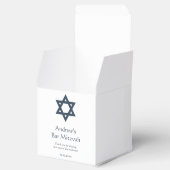 Dark Blue Bar Mitzvah, op maat gesneden Bedankdoosjes (Geopend)
