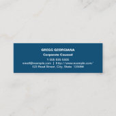 Dark Blue Basic Corporate Counsel Visitekaartje (Voorkant)