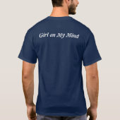 Dark Blue BeTeased Girl on My Mind  T-shirt (Achterkant)