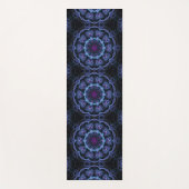 Dark Blue Boho Mandala Pattern Yogamat (Voorkant)