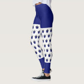 Dark Blue Bryn Mawr Lantern Pattern-Leggings Leggings (Links)