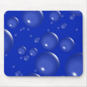 Dark Blue Bubble Mousepad Muismat (Voorkant)