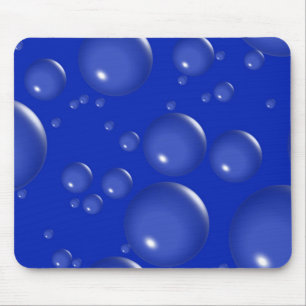 Dark Blue Bubble Mousepad Muismat