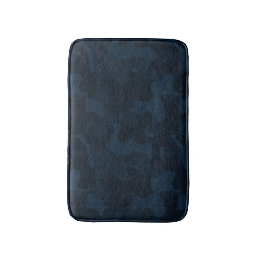 Dark Blue Camo Abstract Badmat (Voorkant Verticaal)