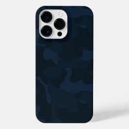 Dark Blue Camo Abstract iPhone 14 Pro Max Hoesje