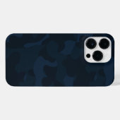 Dark Blue Camo Abstract iPhone Hoesje (Achterkant horizontaal)