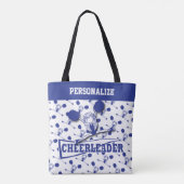 Dark Blue Cheerleader Girl Tote Bag (Achterkant)