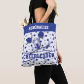 Dark Blue Cheerleader Girl Tote Bag (Dichtbij)