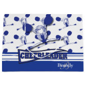 Dark Blue Cheerleader personaliseren Groot Cadeauzakje (Voorkant)