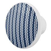 Dark Blue Chevron Design - Drawer Knop (Rechts)