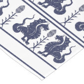 Dark Blue Dragons Table Runner Lange Tafelloper (Hoek)