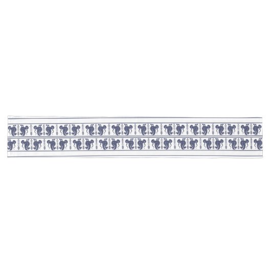 Dark Blue Dragons Table Runner Lange Tafelloper (Horizontaal)