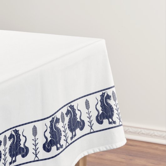 Dark Blue Dragons Tablecloth Tafelkleed (Voorbeeld)