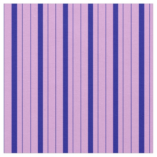 Dark Blue en Plum Stripes Pattern Stof (Close Up)