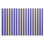 Dark Blue en Tan Stripes/Lines Pattern Stof (Fat Quarter)