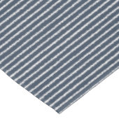 Dark Blue en White Stripes Pattern Tafelkleed (Gekanteld)