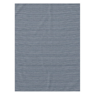 Dark Blue en White Stripes Pattern Tafelkleed