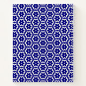 Dark Blue Floral Spiral Notitieboek (Achterkant)