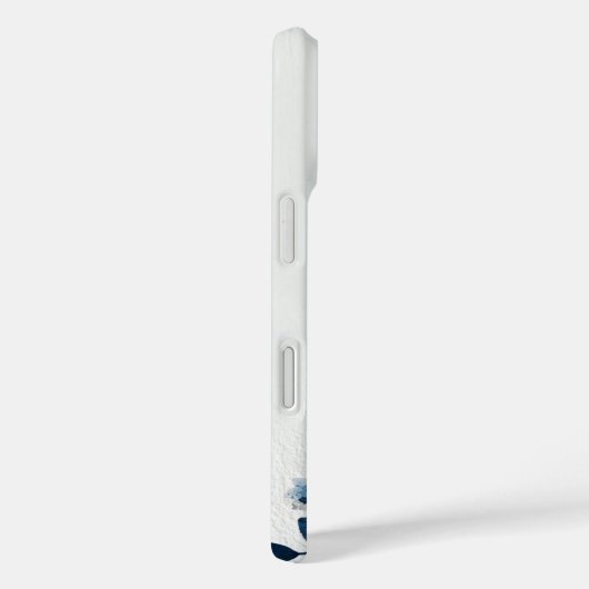 Dark Blue Flowers Case-Mate iPhone Case (Achterkant / Rechts)