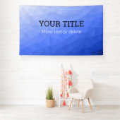 Dark blue geometric mesh Triangle custom text Spandoek (Insitu)