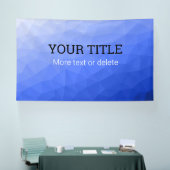 Dark blue geometric mesh Triangle custom text Spandoek (Beurs)