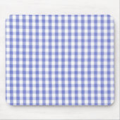 Dark blue gingham patroon muismat (Voorkant)