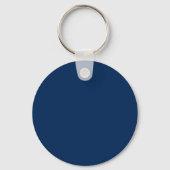 Dark Blue & Gold Class of 2026 Graduation Keychain (Achterkant)
