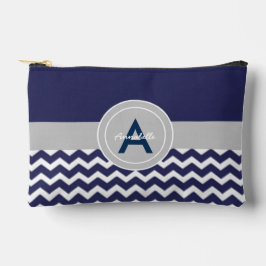 Dark Blue Gray Chevron Etui