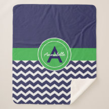 Dark Blue Green Chevron