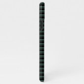 Dark Blue Green Industrial Faux Roestvrij staal iPhone Hoesje (Rechterkant)