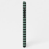 Dark Blue Green Industrial Faux Roestvrij staal iPhone Hoesje (Linkerkant)