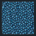Dark Blue Heart Bandana<br><div class="desc">Het ontwerp van het Hart van de waterverf op een donkerblauwe achtergrond. Andere beschikbare kleuren. Neem contact met mij op voor aanpassingen en speciale verzoeken. c) Zoe Chapman Design</div>