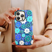 Dark Blue Hippie iPhone | 60s Hippie iPhone 13 Case-Mate iPhone Case