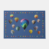 Dark Blue Hot Air-ballonregeling Deurmat (Voorkant)