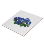 Dark Blue Hydrangea Lace Pet Tegeltje (Zijkant)
