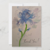 Dark blue Iris Bedankkaart (Voorkant)