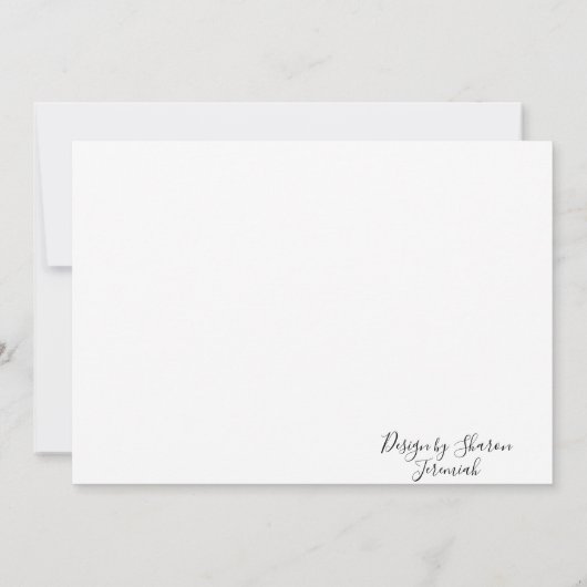 Dark blue Iris Bedankkaart (Achterkant)