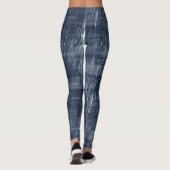 Dark Blue Jean Faux Denim (not actual denim) Leggings (Achterkant)