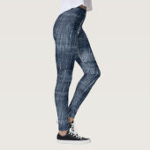 Dark Blue Jean Faux Denim (not actual denim) Leggings (Rechts)