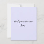 Dark Blue Knoted Nautical Wedding RSVP Kaartje (Achterkant)
