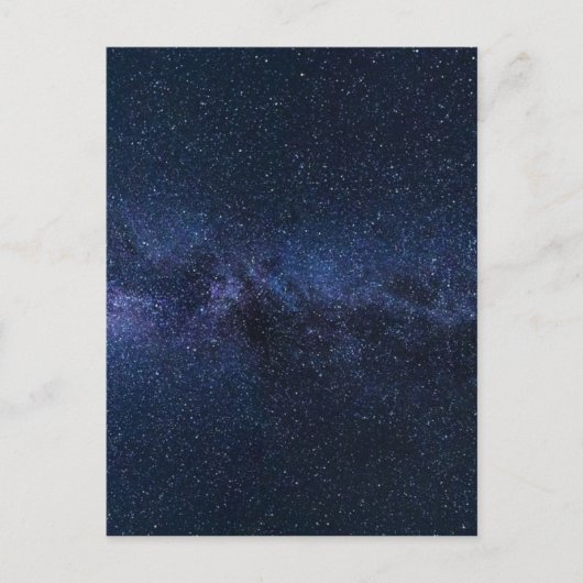 Dark Blue Milky Way Universe Stars Patroon Briefkaart (Voorkant)