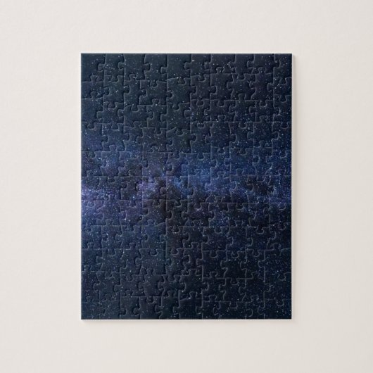 Dark Blue Milky Way Universe Stars Patroon Legpuzzel (Verticaal)