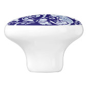 Dark Blue Mouse Insect Bee Woodland Animal Floral Keramische Knop (Zijkant)