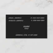 Dark Blue Mustang Visitekaartjes (Achterkant)